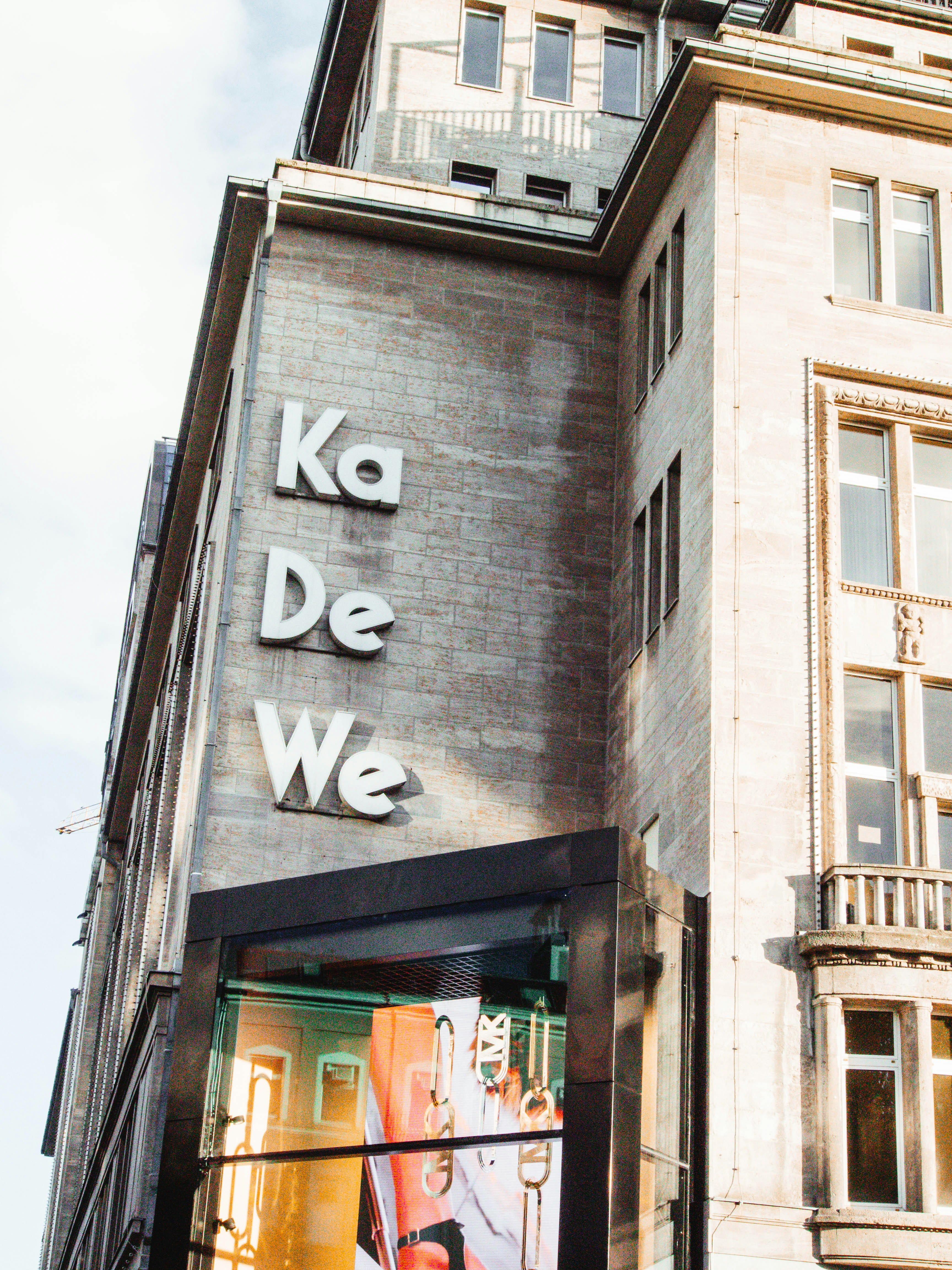 a building with a sign on it